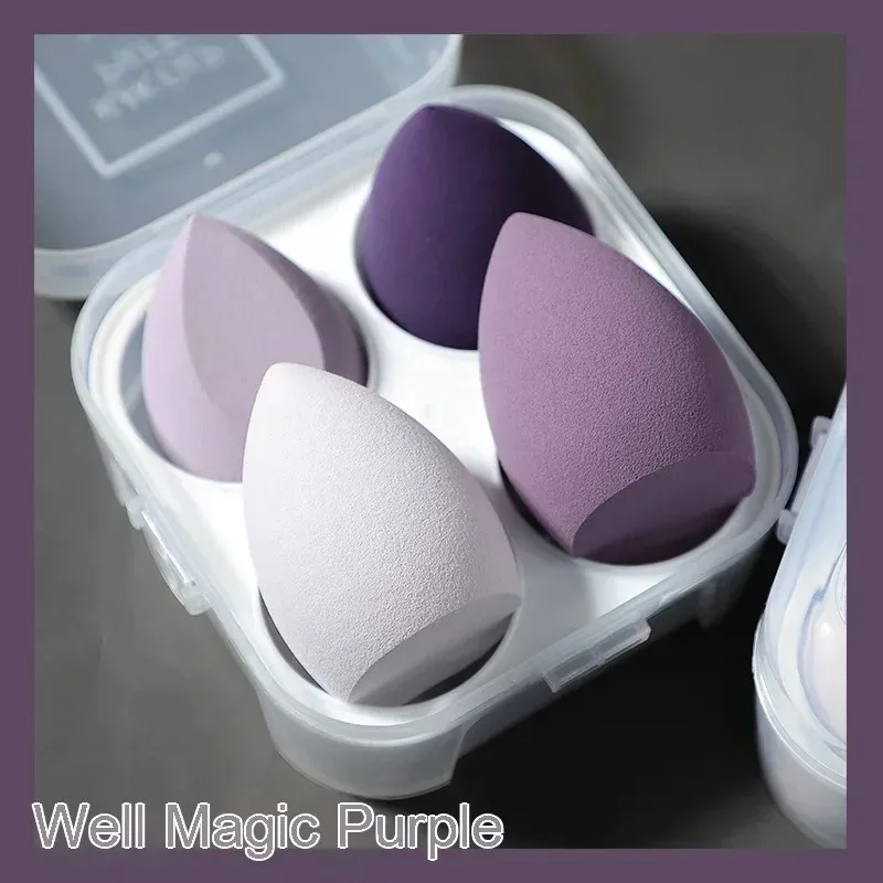 4-24Pcs Makeup Sponge Set Cosmetic Blender Beauty Puff Foundation Powder Concealer Cream Soft Sponges Women Face Make Up Tools