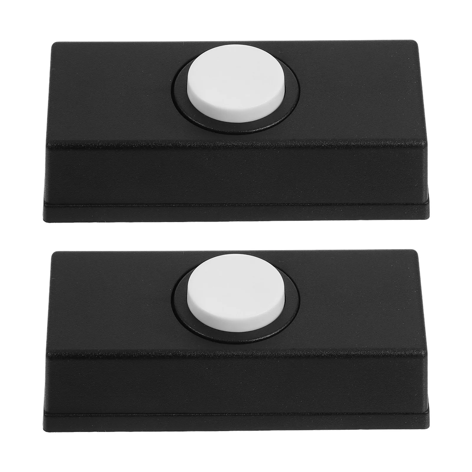 

2 Pcs Plastic Doorbell Switch Retro Wall Mount Decorative Buttons for Home Garage Warehouse Wired Covers