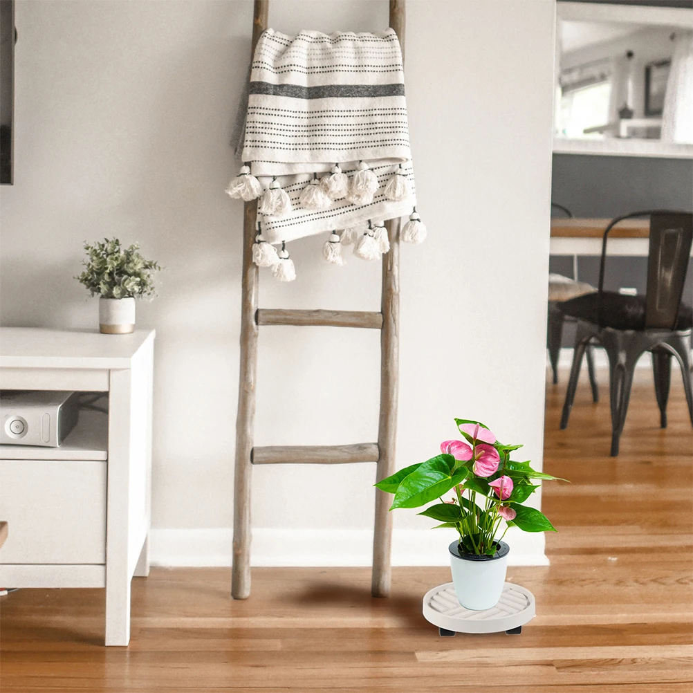 

Water Tray with Pulley Flower Stands Wheels Pot Moving Flowerpot Rollers Bottom Bracket