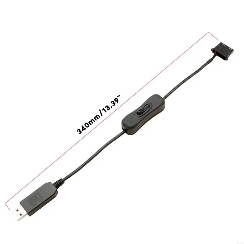 Y08D Line USB-кабель питания с 4-контактным разъемом для ПК с адаптером включения-выключения