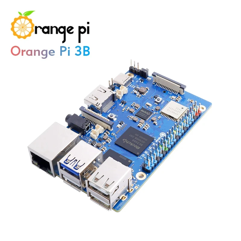 Orange Pi 3B 8/4/2GB RAM Rockchip RK3566 WiFi5+BT 5.0 Gigabit LAN Port Single Board Run Android Linux OpenHarmony OS Mini PC