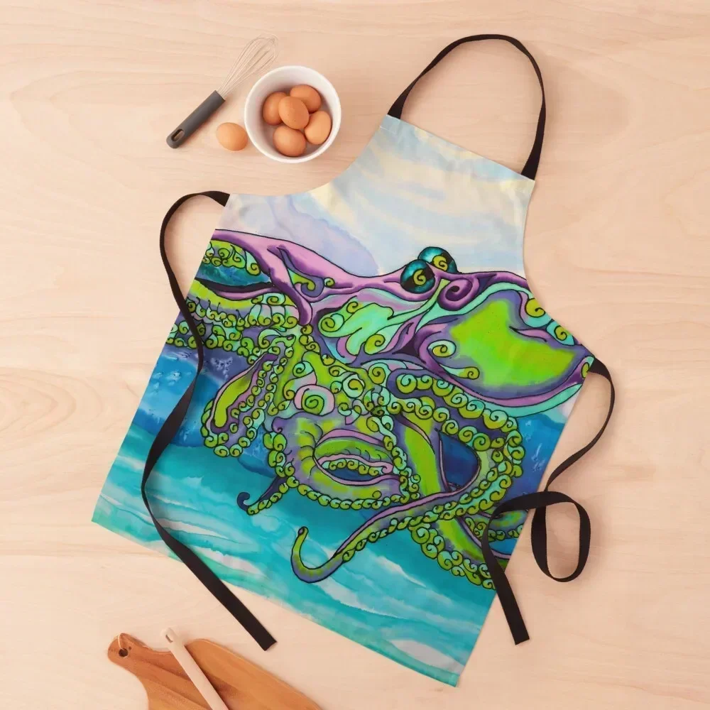 

Octopus in Belize Apron Costume Waiter Kitchen Kawaii Accessories For Kitchen esthetician Apron