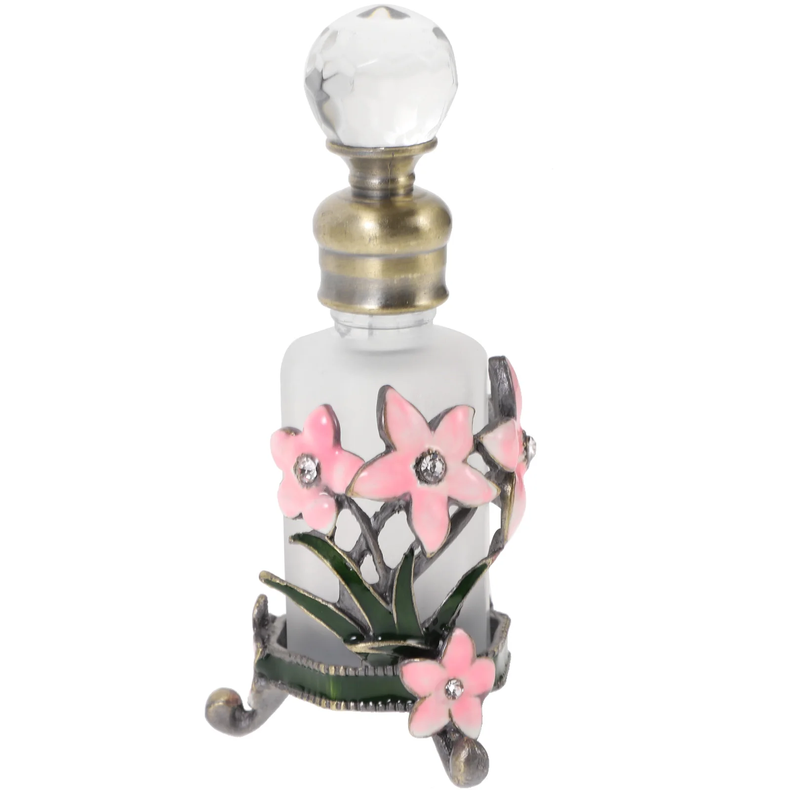 زجاجة عطر زجاجية غريبة على طراز الشرق الأوسط، حامل زيت عطري قابل لإعادة الملء، زجاجة تخزين عطر عتيقة، صغيرة فارغة #6