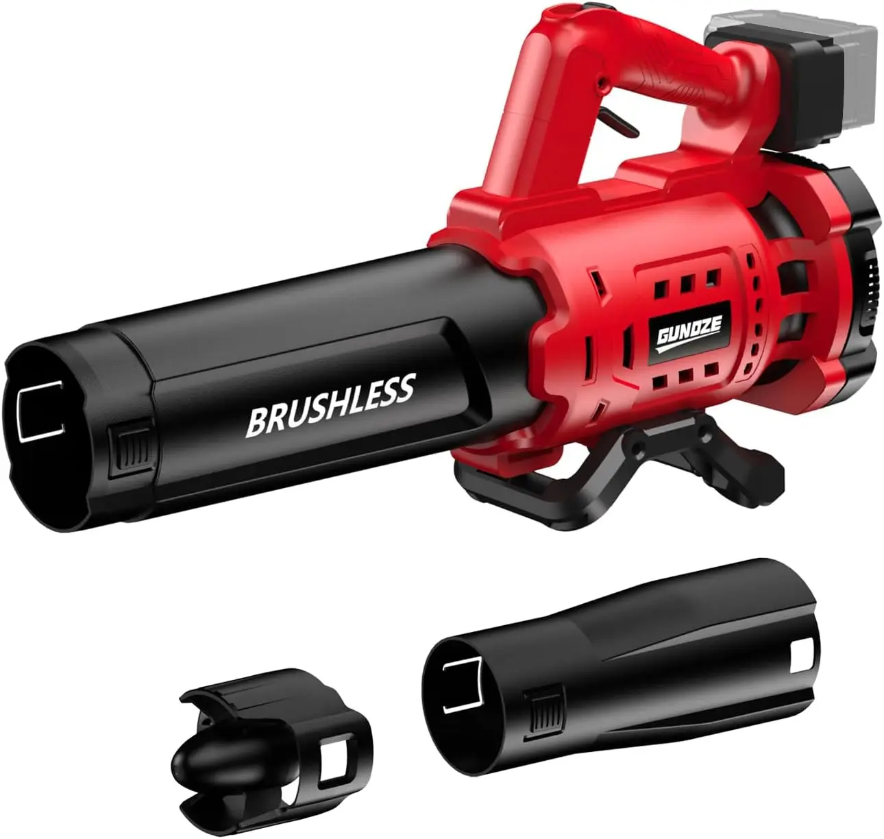 Cordless Leaf Blower for Milwaukee M18 Battery, 480 CFM Electric Blower with Brushless Motor, Lockable to Maintain Speeds up to