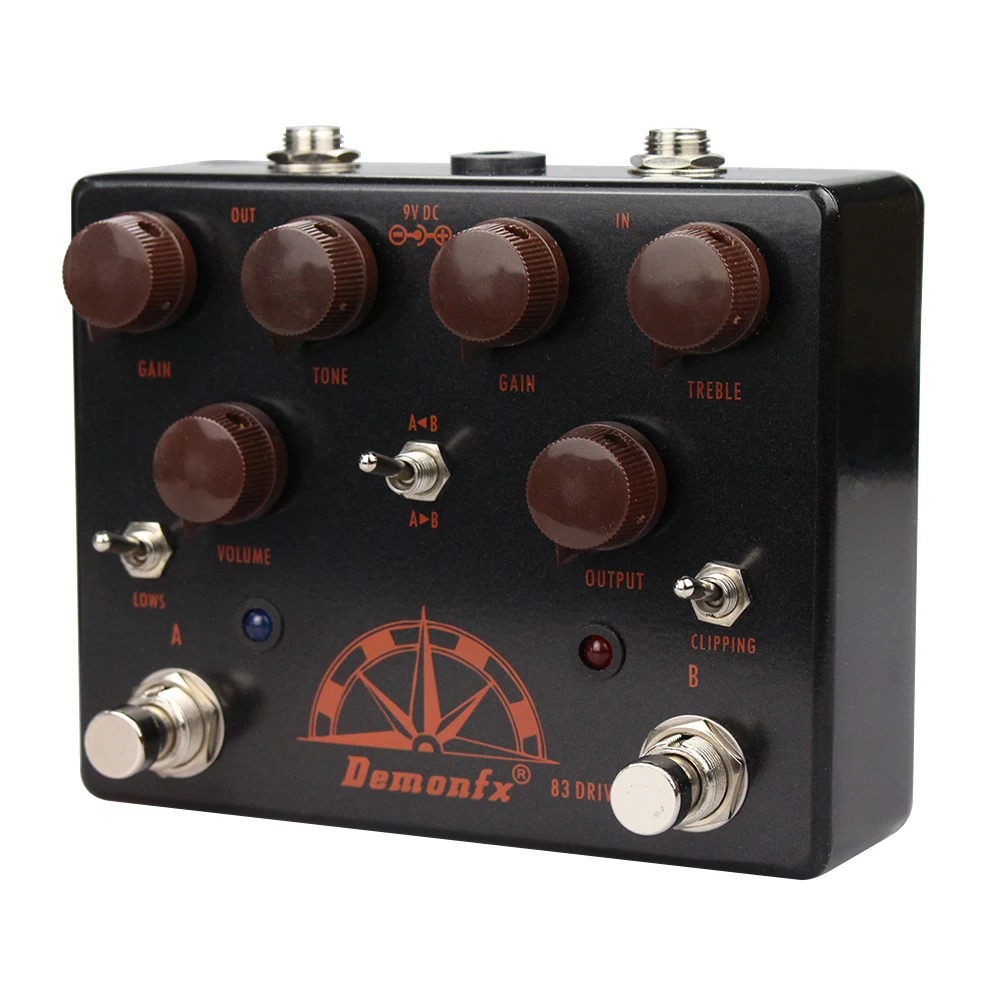 NEW Demonfx 83 DRIVE Guitar Effect Pedal  Combined BLUES BREAKER And KLON CENTAUR In One Pedal Add Order Toggle