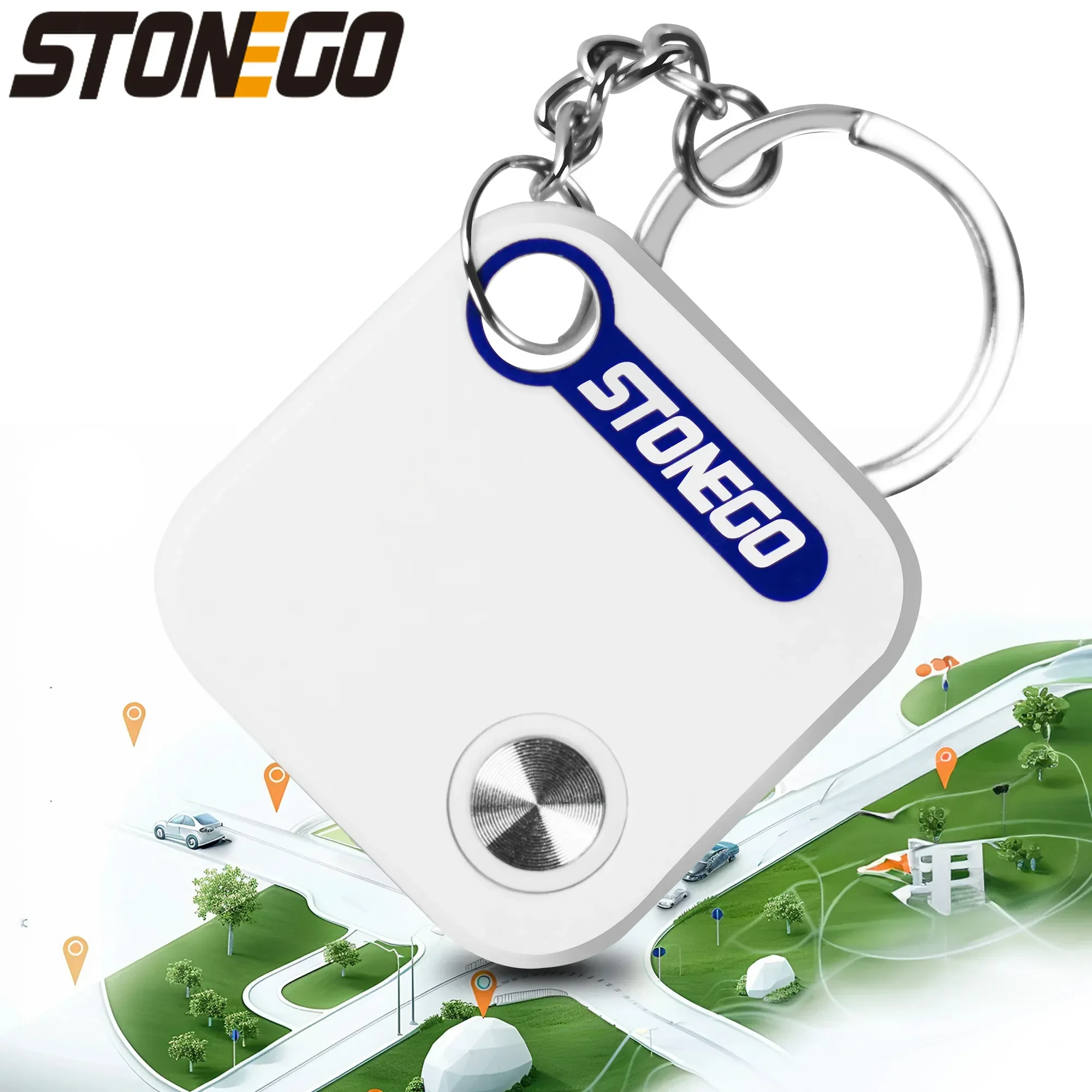 Bluetooth GPS Tracker Smart Anti Lost Finder Compatible Apple Find My Locator Device Keys Pets