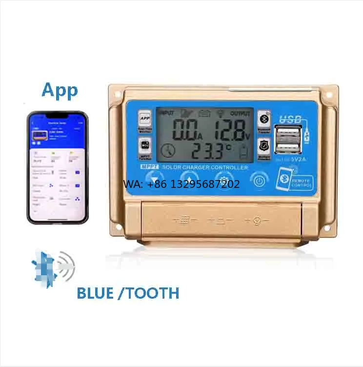 

12V24V Auto Focus MPPT Solar Charge Controller With Blue Tooth APP Remote Control Solar Regulator Charge Controller for Gel FLD