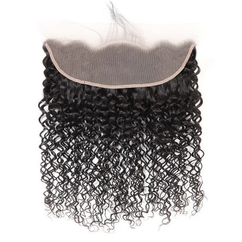 13x4 Lace-Frontal, krauses, lockiges, natürliches Haar, weiche Textur, vorgezupfte Babyhaare, kann gefärbt und gebleicht werden, Perücke für den täglichen Gebrauch – Detail 1