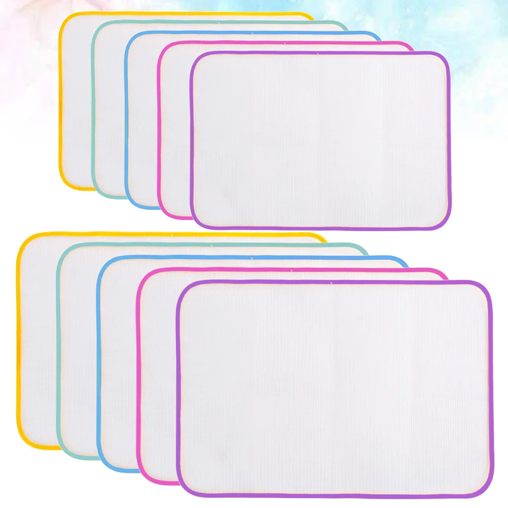 

10Pcs Non Ironing Mat High Heat Resistant Foldable Storage Easy Carry 35x50cm 40x60cm Random Color Mesh Ironing Felt