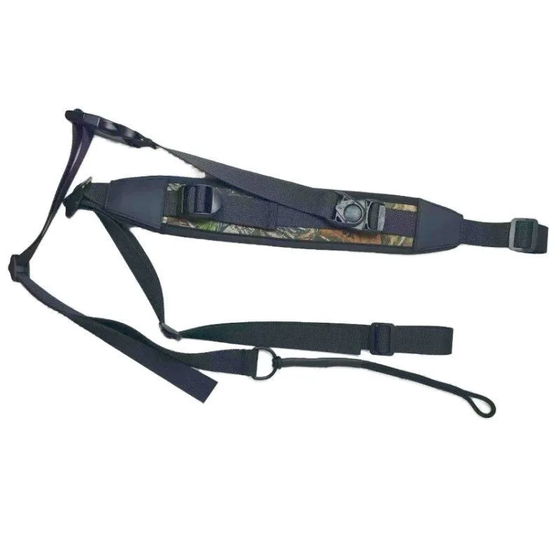 Equipamento de mergulho estilingue caça rifle estilingue tático ajustável camuflagem sling cinta resistente