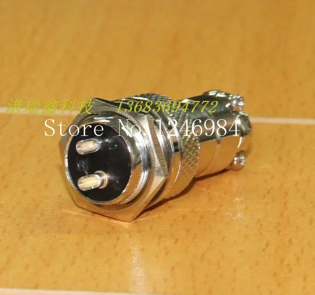 [SA]Aviation plug socket 16MM round two core aviation plug connector plug hole 125V7A--50pcs/lot