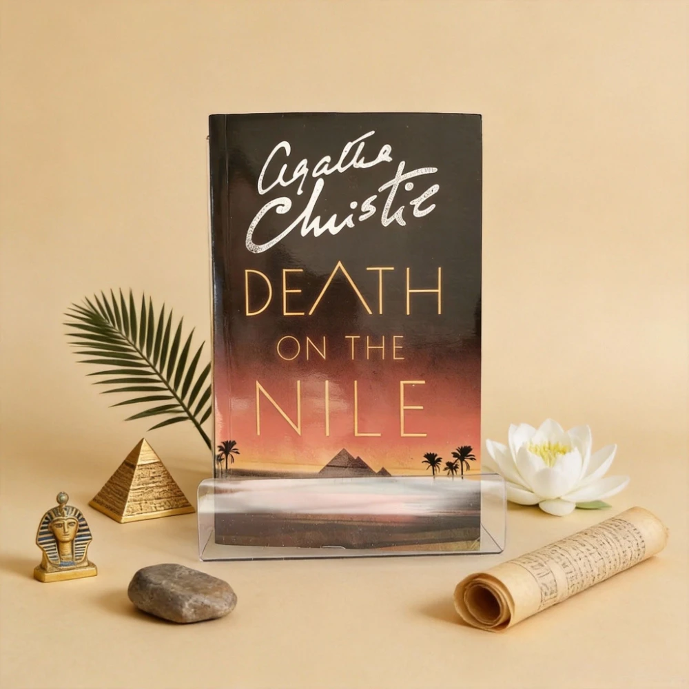 Muerte en el Nilo de Agatha Christie - Novela de detectives de misterio clásica para amantes de los libros y estudiantes de inglés