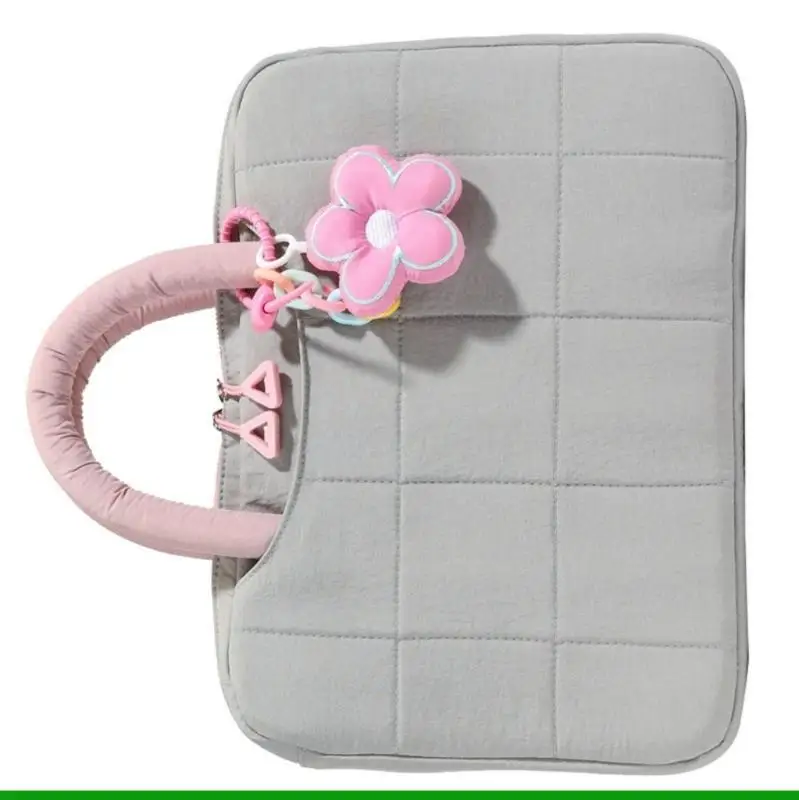 حقيبة كمبيوتر U55C أنيقة على شكل زهرة بأكمام واقية مبطنة لأجهزة الكمبيوتر المحمول مقاس 14 بوصة، تصميم مناسب للسفر