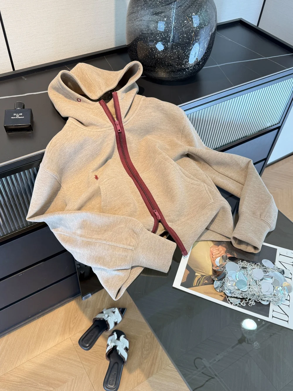 

Korean Sle Casual Loose Women's Hoodie Jaet Spring Autumn American Trendy Brand Color Blo Leisure Top Comfortable Sweat...