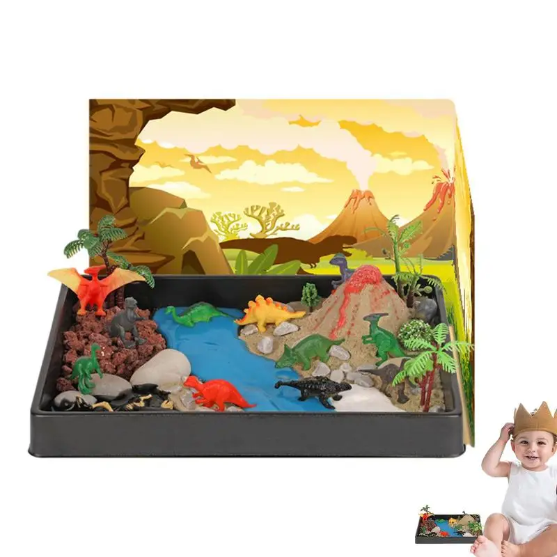 

Dinosaur Habitat Toys Dinosaur Toys For Toddlers Kids Dinosaur Playset Toddler With Simulation Volcano Realistic Dino Figures