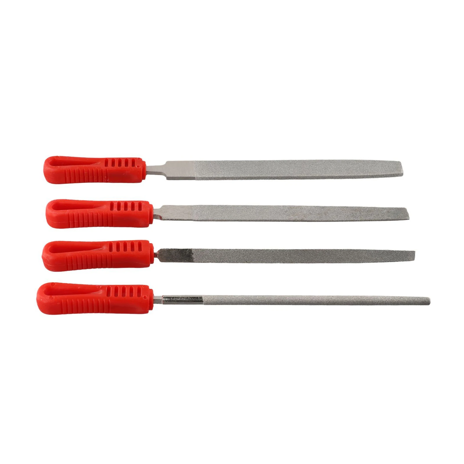 

1 Or 4Pcs 8\" Diamond Files Flat/Semicircle/Round File For Metal/Jeweler/Stone Polishing & Wood Carving Craft Hand Tools