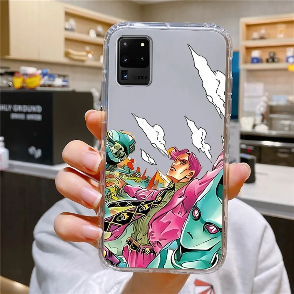 JoJos Bizarre Adventure Hot Amine Clear Phone Case For Samsung Galaxy A52 A12 A51 S21 Edge S22ULTRA S23 S20LITE Plus Ultra Trans