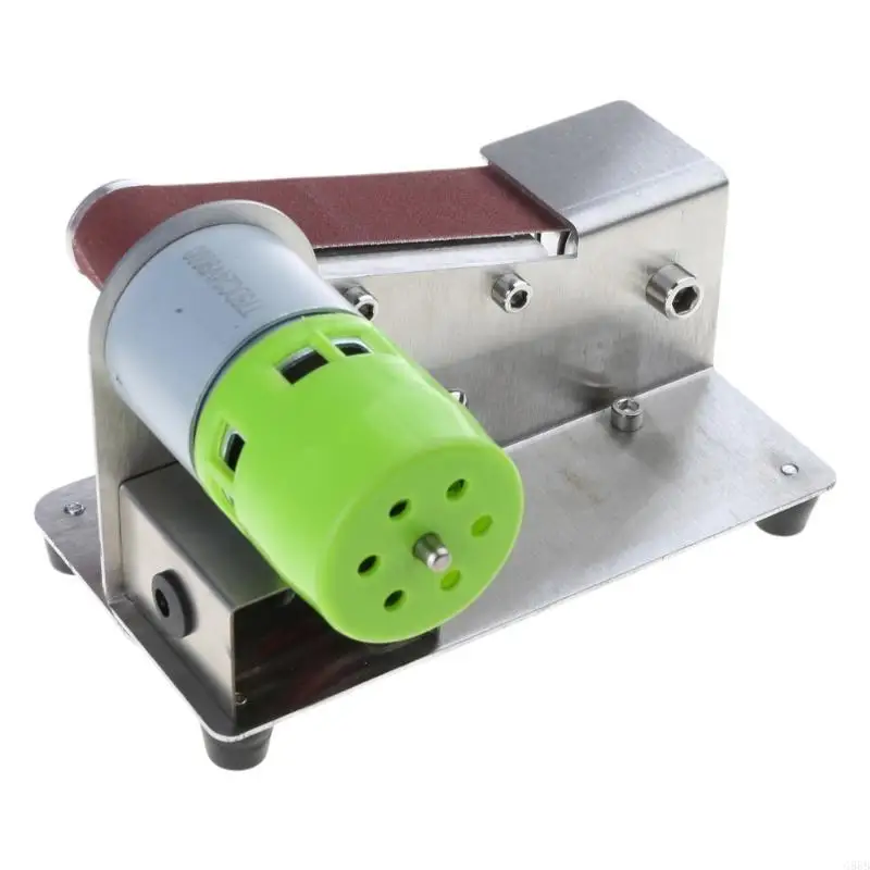 

G88B Mini Belt Sander 7 Adjustable Speed Electric Sharpener 15 Degree Belt Grinder Power Belt Sander for Metal Working