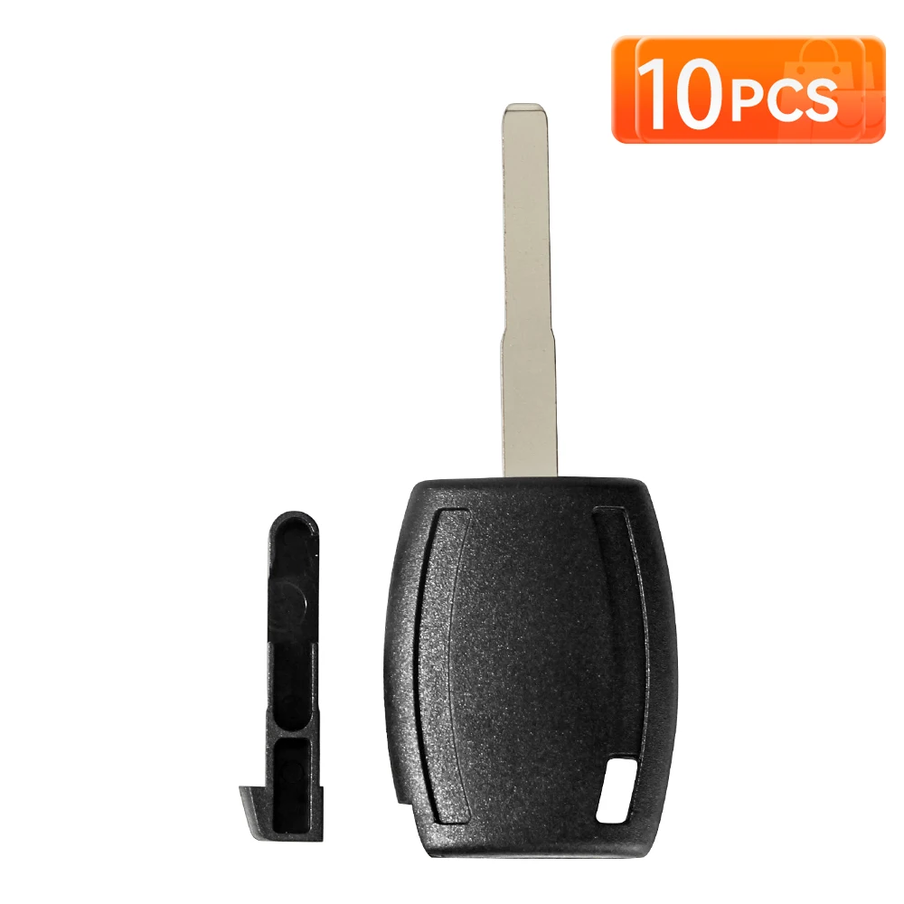 

KEYYOU 10 шт., чехол для транспондерного ключа HU101, чехол для Ford Fiesta Mondeo Focus C-Max S-Max Galaxy Kuga, пустой пульт дистанционного управления без чипа
