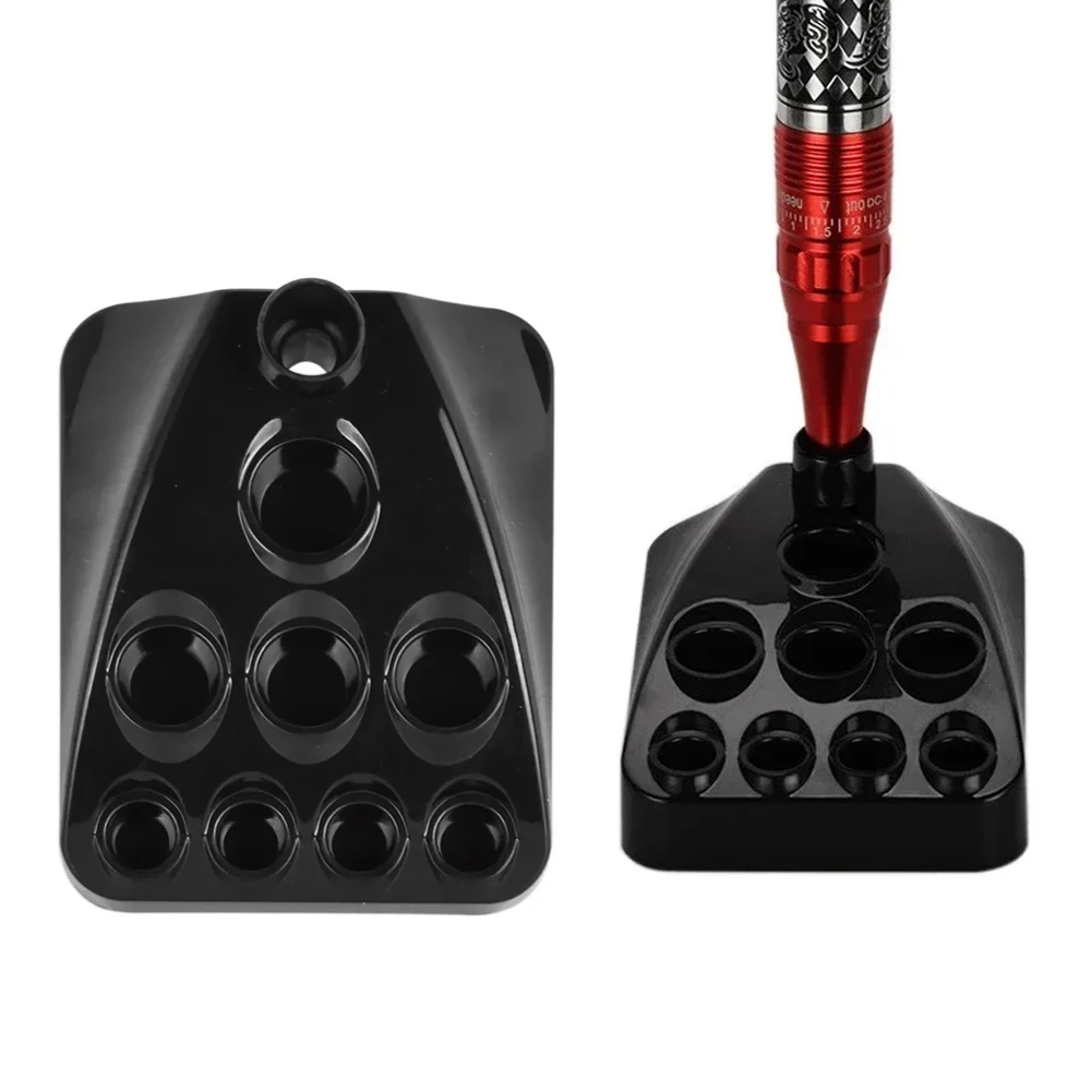 

9 Holes Plastic Tattoo Machine Pen Holder Tattoos Microblading Pigment Ink Cup Machine Stand Permanent Makeup Tattoo Tool 1pcs