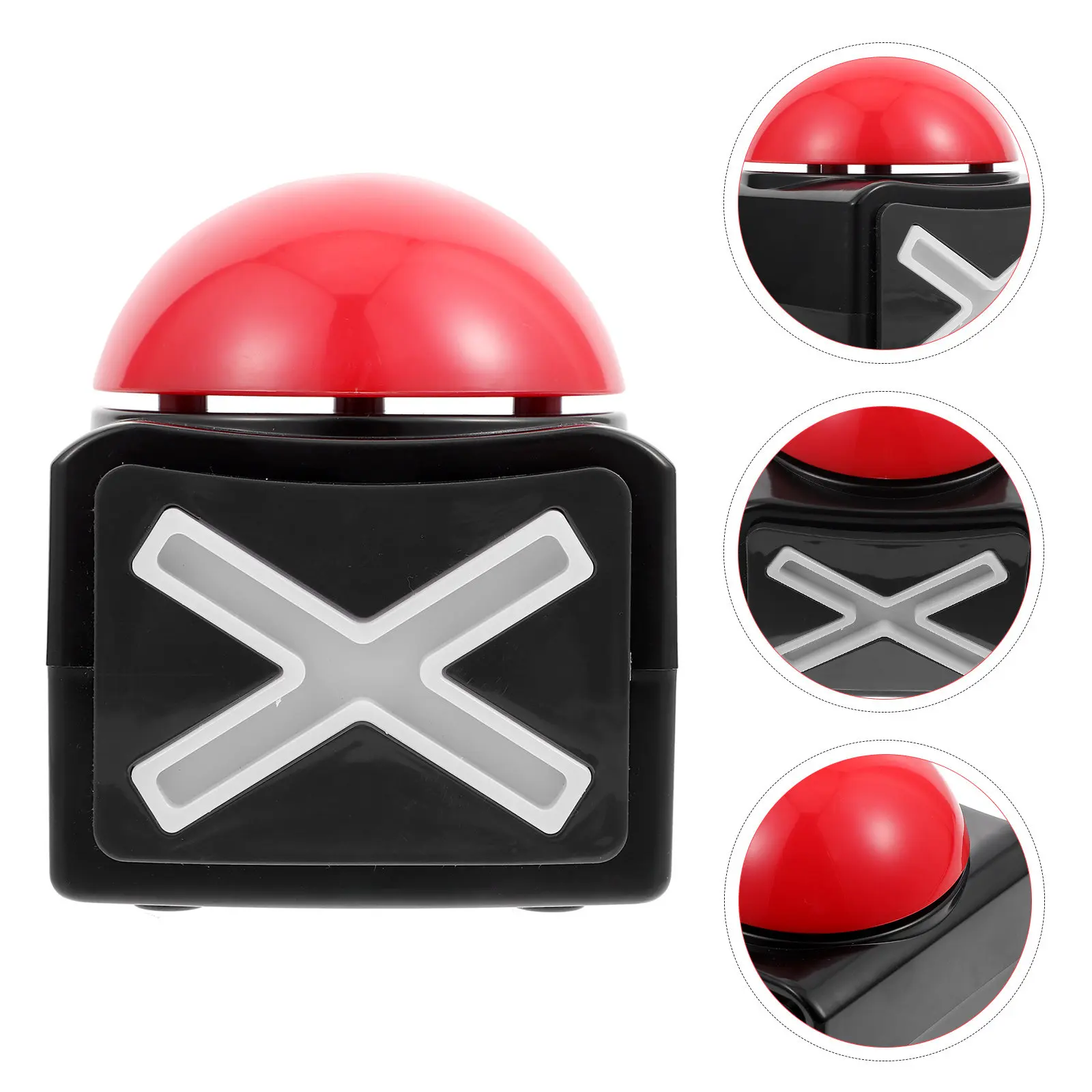 

Plastic Game Answer Buzzer with Light and Sound Alert Squeeze Button for TV Game Competitions Party Tools Supplies