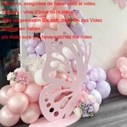 Purple Pink Butterfly Cutouts Hollow DIY Butterflies Decoration Baby Shower 1st Birthday Party Decor Supplies Girls Cut Out