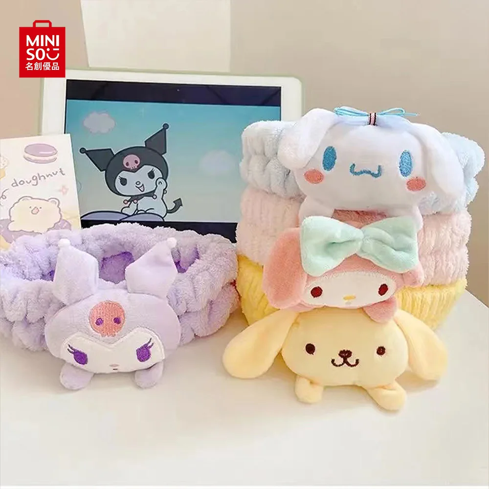 Повязка на голову Sanrio Kuromi, милая повязка на голову в стиле аниме, милая мультяшная моя мелодия, коричная повязка на голову, головной убор, аксессуары для девушек