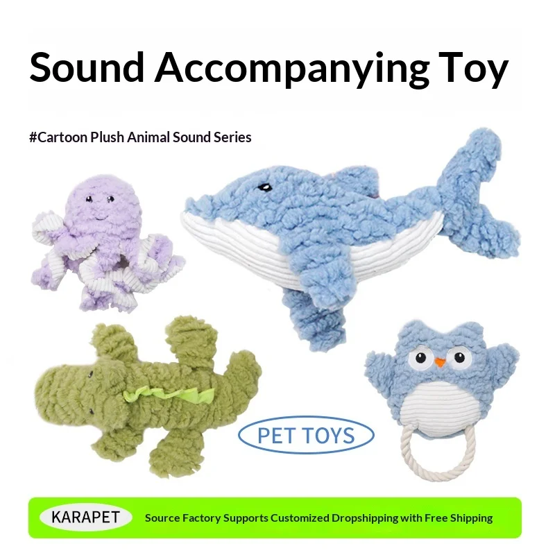 

Interactive Squeaky Chew Toy - Self-Entertainment Plush for Small/Medium Dogs, Durable for Boredom Relief (CE Certified)