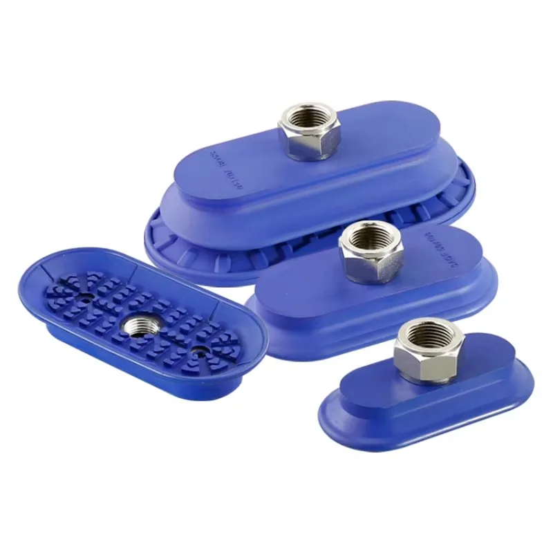 

Industrial Robot Accessories Pneumatic Blue Suction Cup Silicone SAOB Series Oval Suction Cup Vacuum