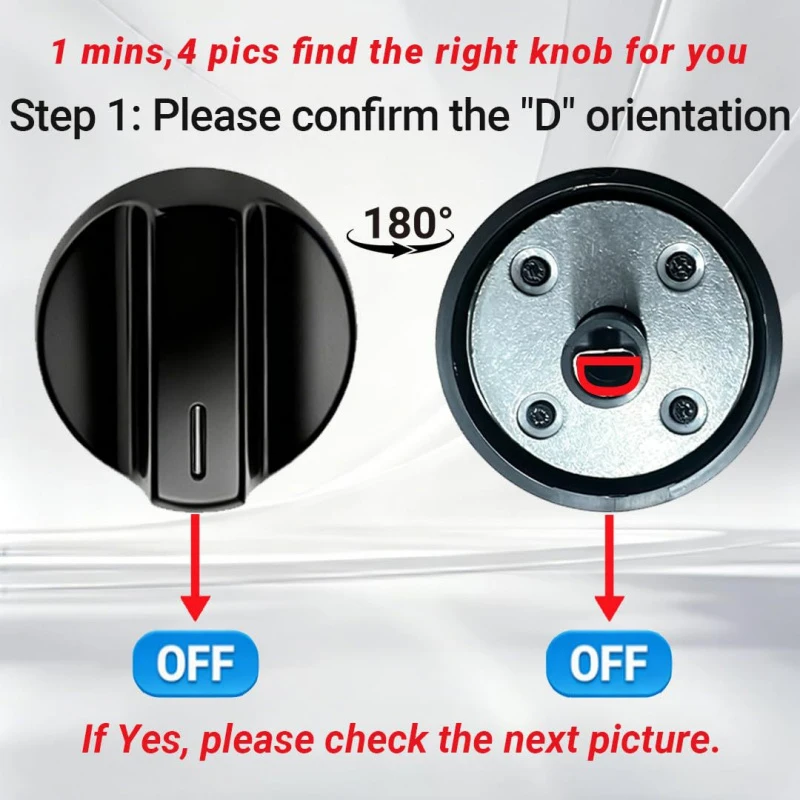 4-Pack Compatible Whirlpool Knob W11518483 – Replacement Control Dial for WEG515S0LV0, WEG515S0FV0, WEG51 Gas Ranges