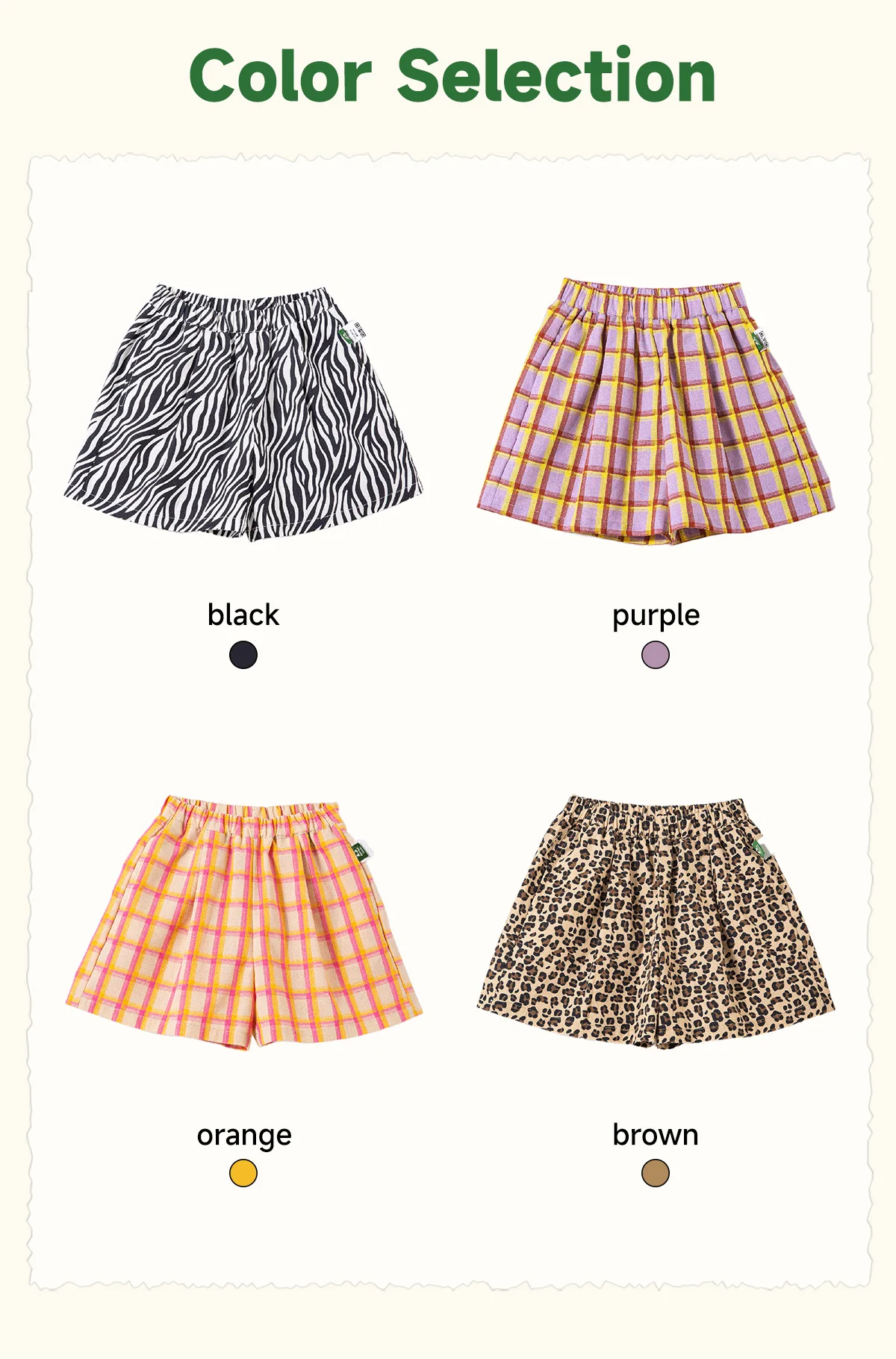 Amila 2026 Sommer-Kindershorts, energiegeladene, vielseitige Stile, Vintage-Kontrastfarbe, vielseitige, modische Freizeitshorts – Detail 7