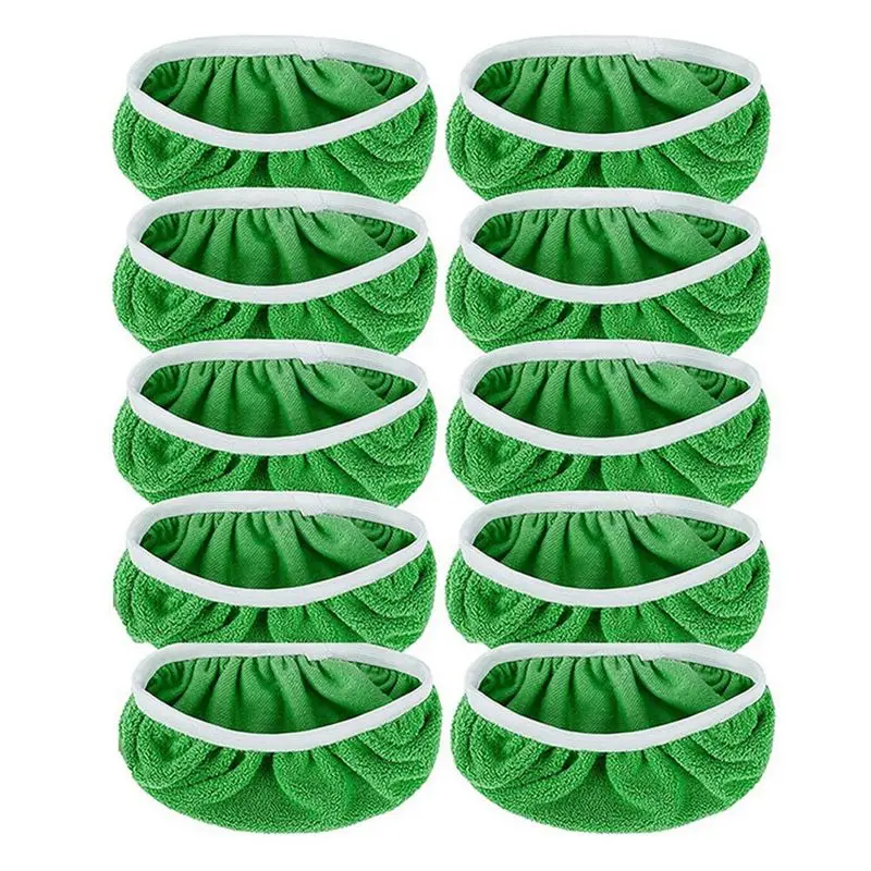 Y51A-10 Pack Reusable Mop Pads Kit For Swiffer Sweeper Broom Cover Microfiber Dry Sweeping Pad Washable Wet Mopping Cloth Refill