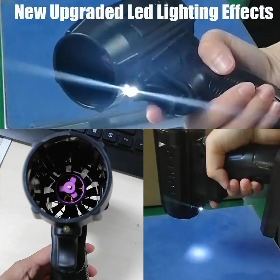 アップグレードされたリーフブロワー ダブルブロー V2.0 電動コードレスリーフブロワー 130,000 RPM 200 MPH ハイパワージェットブロワー パティオ、芝生、庭用