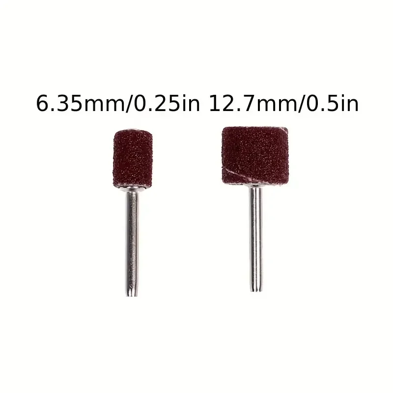 102pcs Sanding Drums Kit Sanding Band 1/2 1/4 Inch Sand Mandrels 80/120/180Grit Fit For Nail Drill Rotary Abrasive Tools