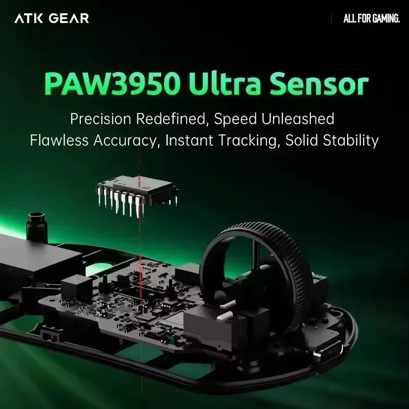 ATK FIERCE X Gaming Mouse 8K Polling Rate PAW3950 Pro Sensor
