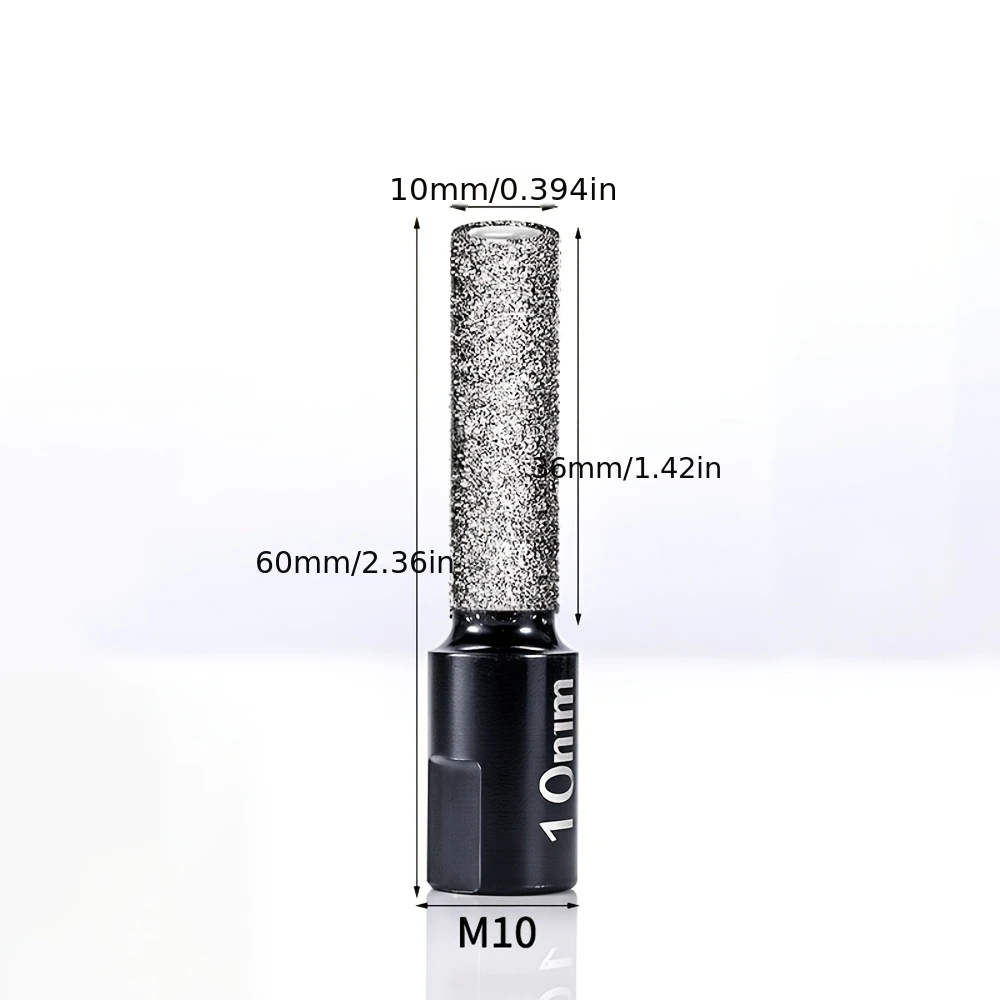 1Pc 6/8/10/12mm M10 Vacuümgesoldeerde Frees Diamant Keramische Tegel Marmer Steen Steken Slijpen voor 100 Type Haakse Slijper