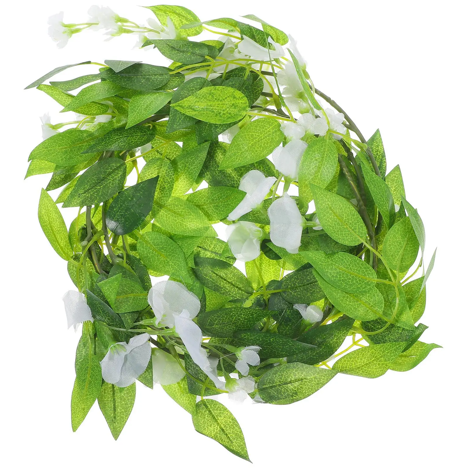 

Artificial Wisteria Vine Hanging Flower Vines 180cm White Hanging Garland Decor for Wedding Party Festival Garden Stage