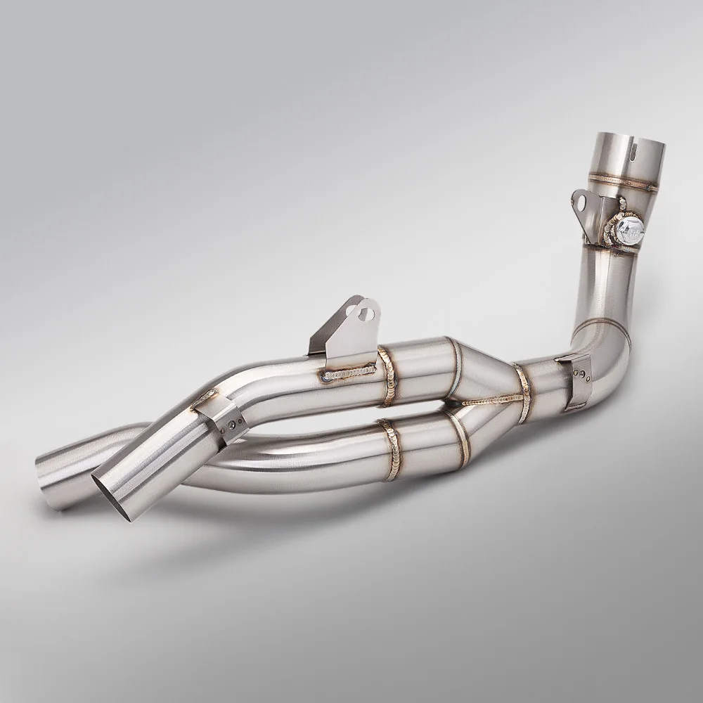 Suitable for R1 YZF-R1 Yamaha R1 Dual Output Modified Muffler Middle Link Pipe Connect the original Muffler Middle Pipe