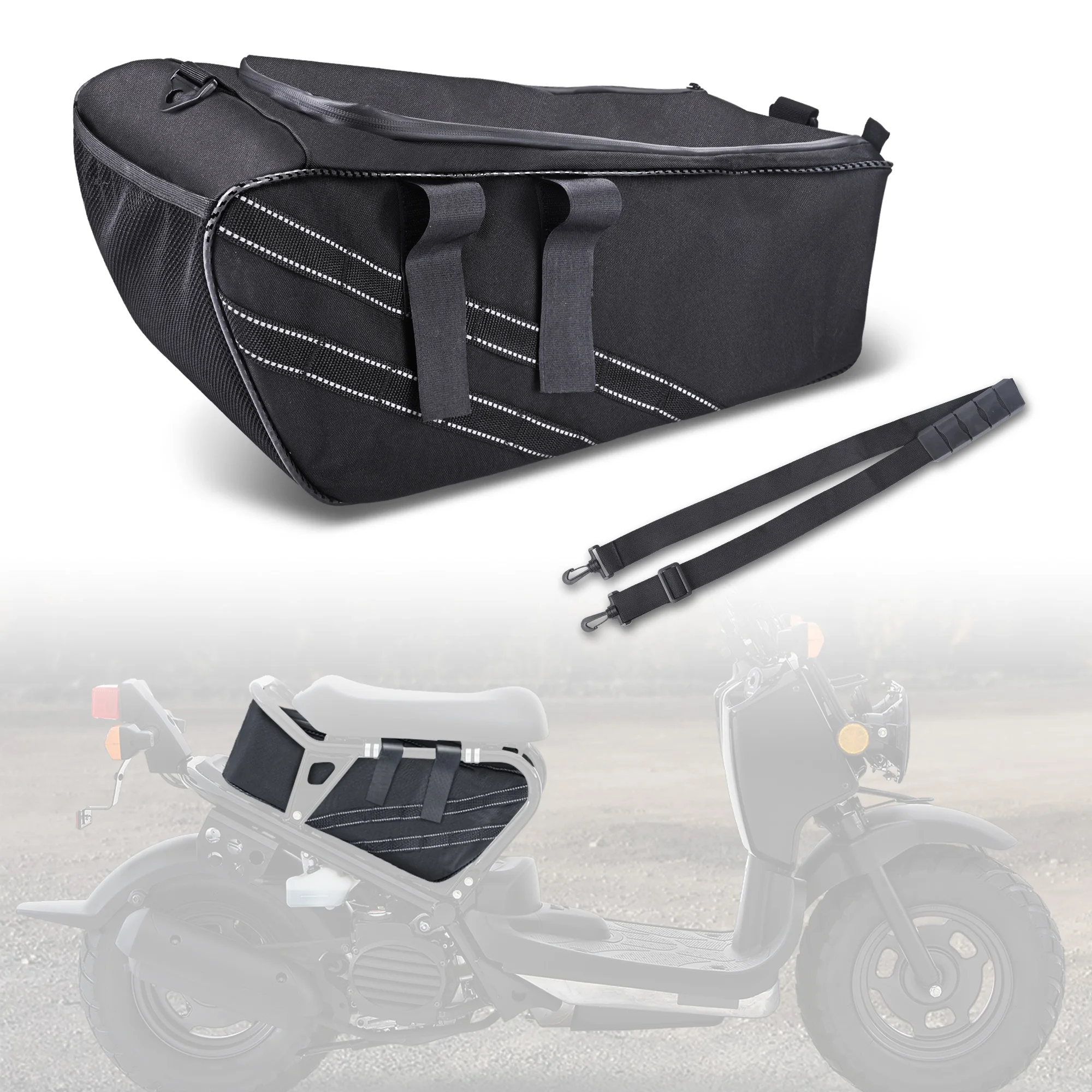 Ruckus Accessories 1680D Water Tear-Resistant Motorcycle Ruckus Bag Under Seat Storage Bag for Ruckus Scooter Model Years