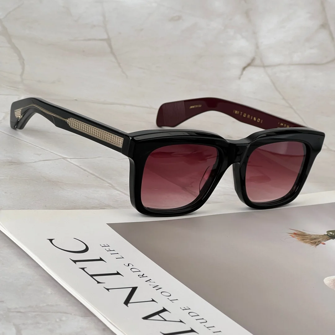 Солнцезащитные очки TORINO EPOXY New Square Clear Acetate, унисекс, серые с градиентом, UV400, дизайнерские, класса люкс