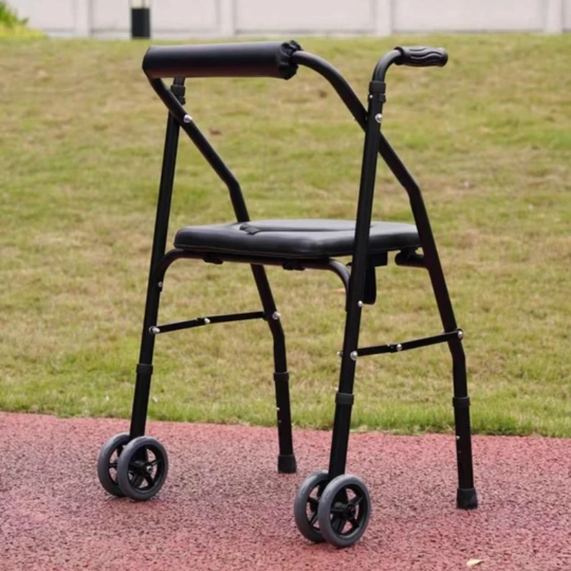 

Реабилитационные пособия из алюминиевого сплава с колесным подлокотником, ходунки для пожилых людей, трость с сиденьем, ходунки для пожилых людей