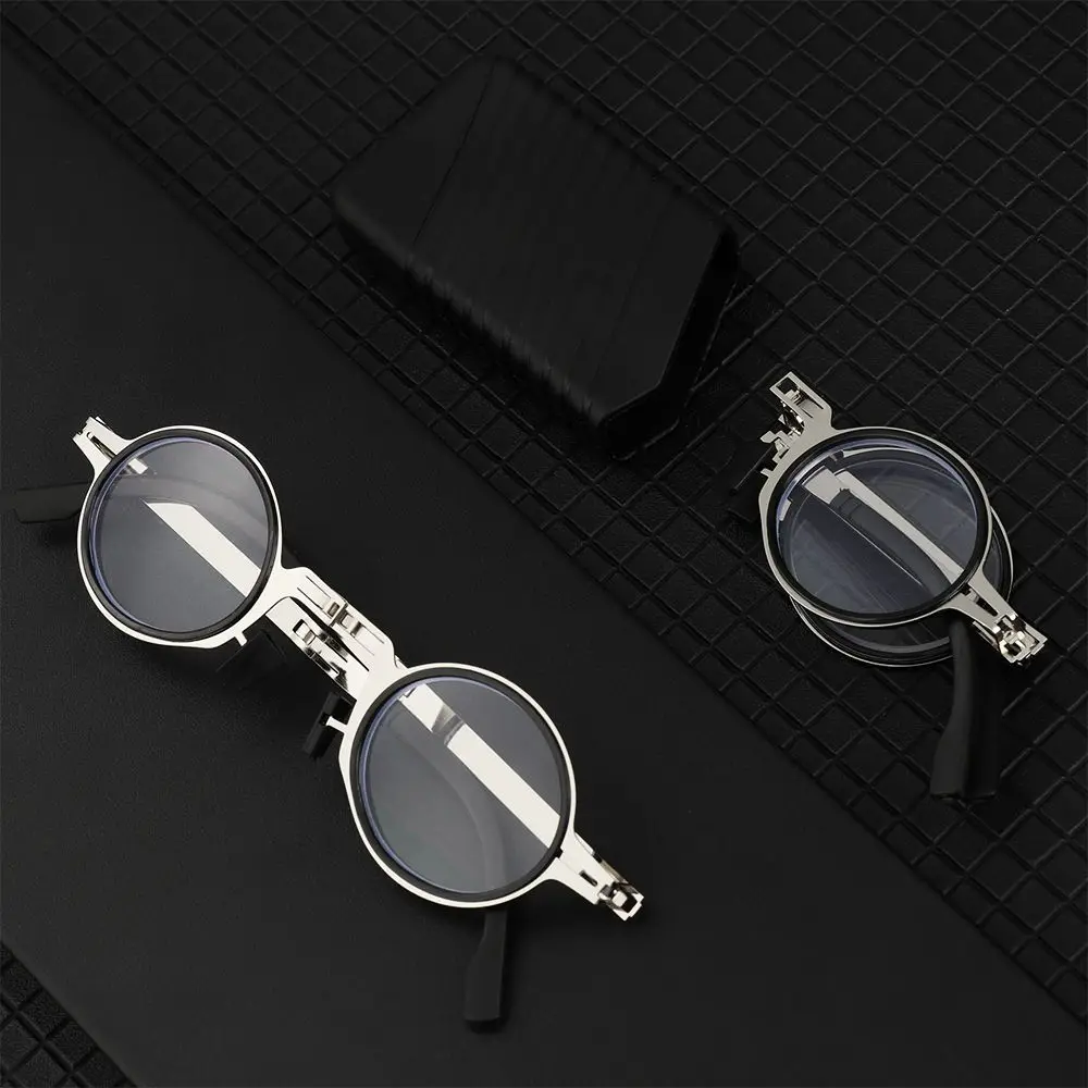Men Women With Case Eye Protection Folding Reading Glasses Eyeglasses Ultra Light Frame Anti-Blue Light