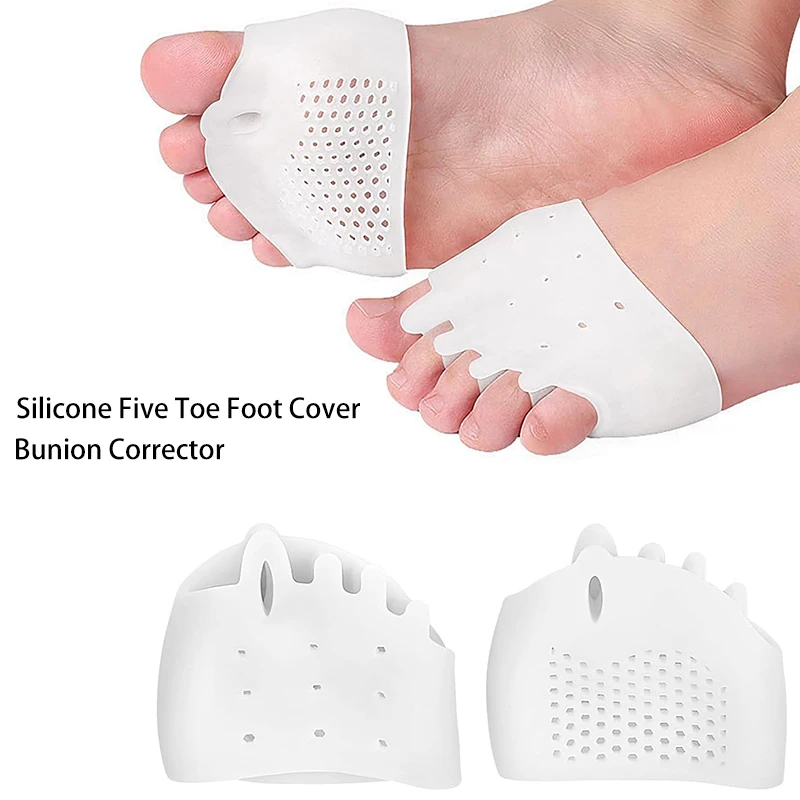 

2pcs Silicone Insoles Toe Separator Thumb Valgus Orthopaedic Foot Protector Bunion Adjuster Guard Pain Relief Feet Care Cushion