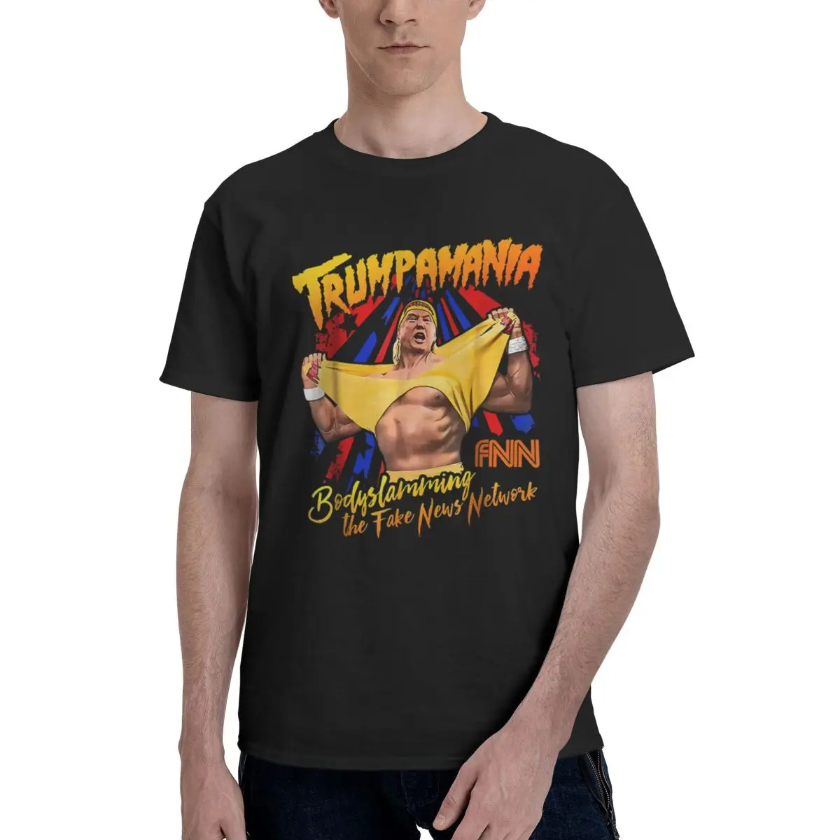 

Trumpamania, повседневная дышащая удобная футболка из 100% хлопка, забавная мужская футболка, забавные подарки