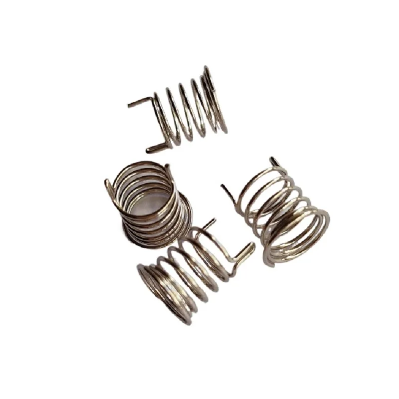 1000pcs Horn mouth 2PIN touch spring wire diameter 0.6mm surface diameter 10mm height 8mm bottom 7.5mm