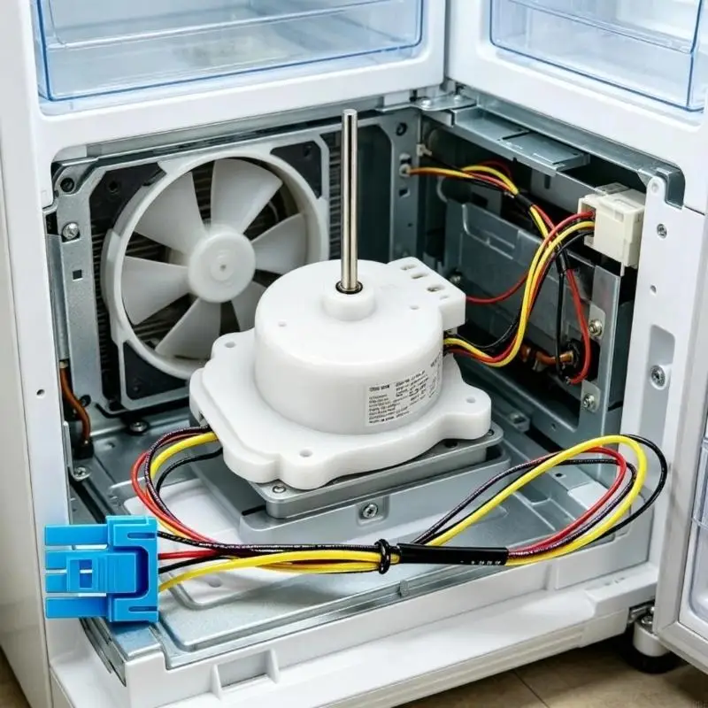   Strong Plastic Refrigerator Fan Motor DC12V Stable Operation Long Service Life