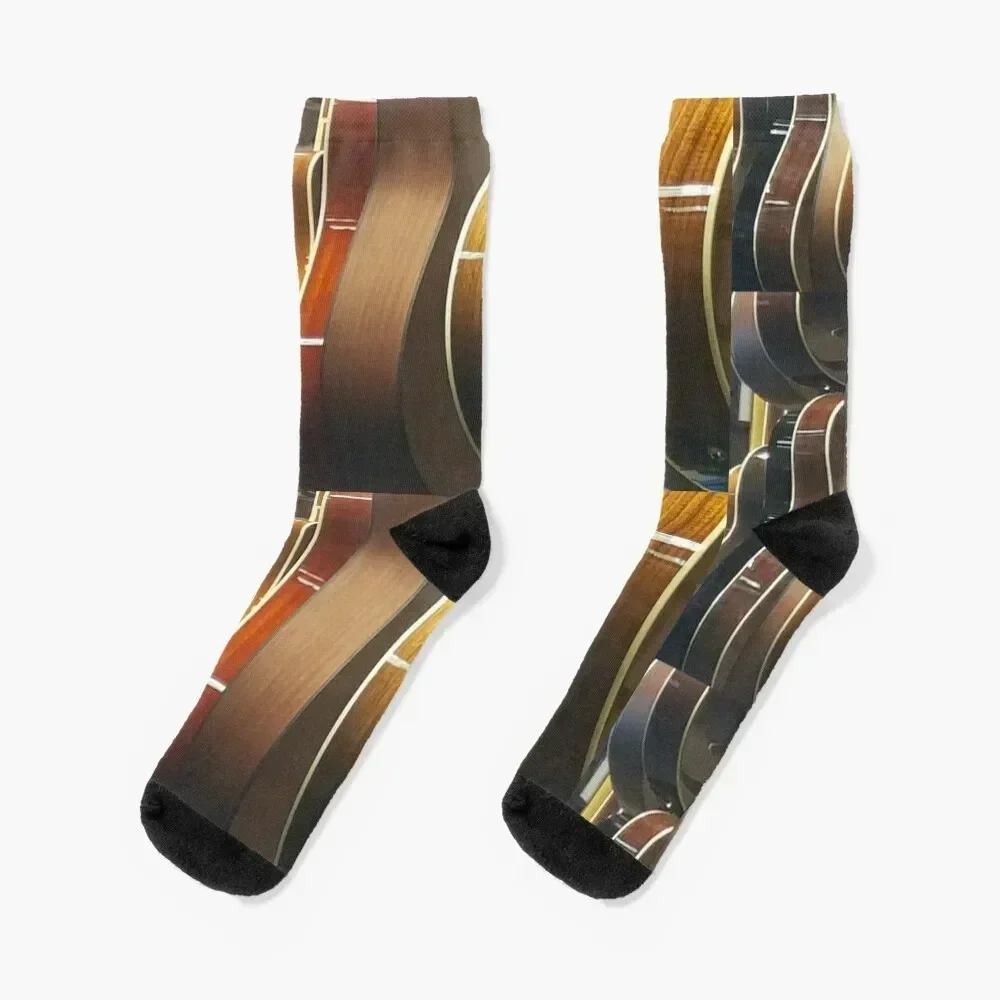 Acoustic Guitar Assortment 1 Socks luxe happy Antiskid soccer Socks For Women Men's