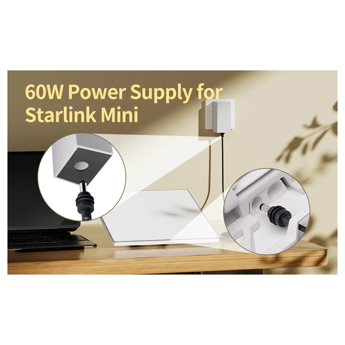 618 Mega Sale For Starlink Mini Charger 60W, AC Adapter Replacement for Starlink Mini Dish, 30V 2A Output US Plug