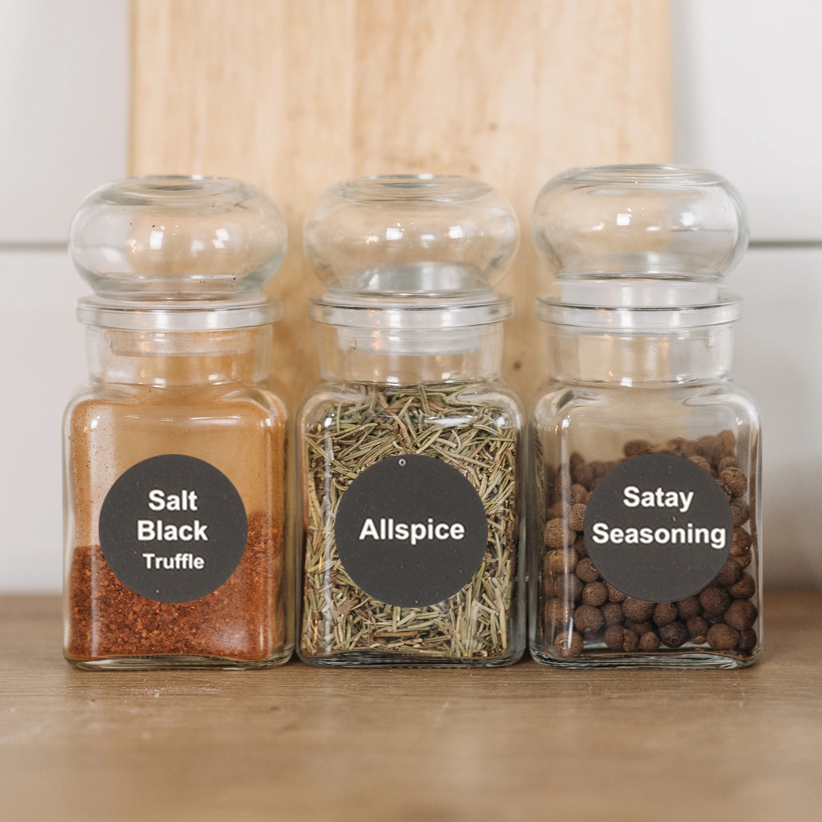 

20 Pcs Copper Plate Spice Labels Round Stickers for Kitchen Jar Seal Easy to Use Daily Life Item Names