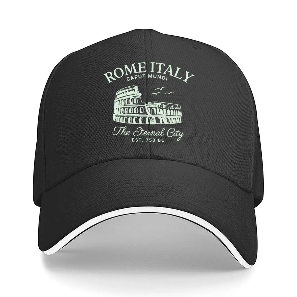 Roma Italy Caput Mundi Colosseum The Eternal City Est 753 BC Hip Hop hat Fashion Outdoor Sports Sandwich Baseball Cap
